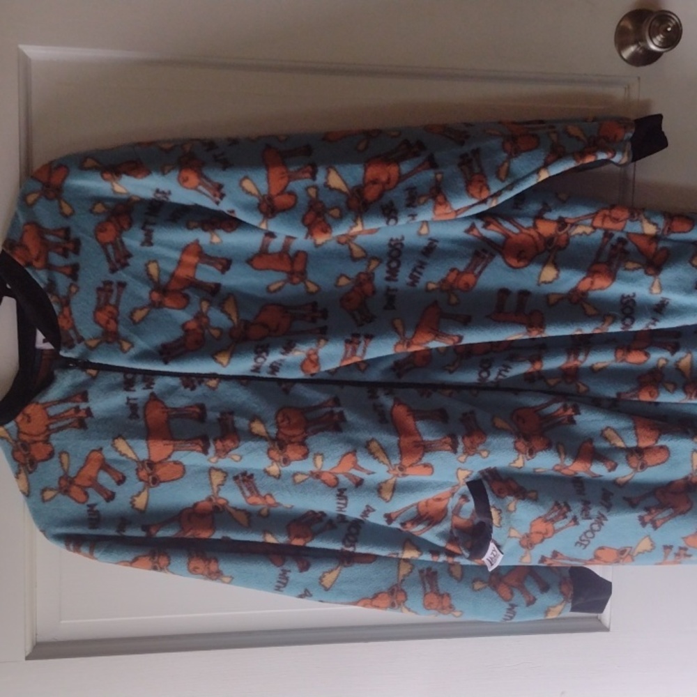 Lazy One "Don't Moose With Me" Footy Pajamas - image 1